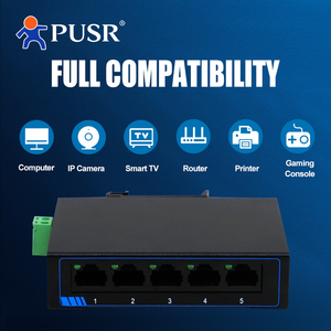 PUSR 5 porte 10/100 Mbps Ethernet interruttore di rete facile da usare, Plug-and-Play USR-SF1005