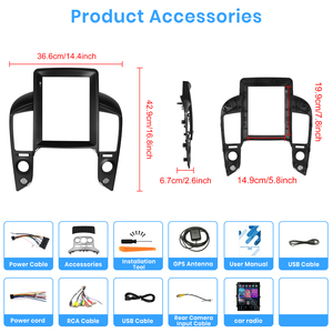 Podofo Android Car Stereo 9.7'' for <strong>Hyundai</strong> <strong>STAREX</strong>/H1 2007-2015 Wireless Carplay Android Auto <strong>GPS</strong> <strong>Wifi</strong> Hifi FM RDS OEM Autoradio - Product Image 6
