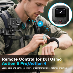 รีโมทคอนโทรลไร้สายกันน้ำสำหรับกล้องแอคชั่น DJI รีโมทคอนโทรลอัจฉริยะสำหรับแอคชั่น <span class=keywords><strong>5</strong></span> โปรตัวควบคุมกล้อง GPS - Product Image 4