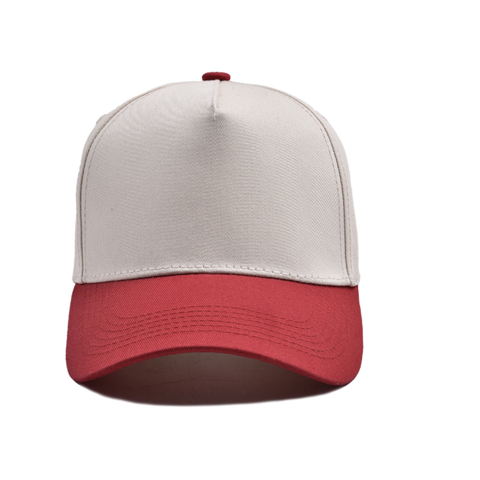 Red - five panel baseball cap
