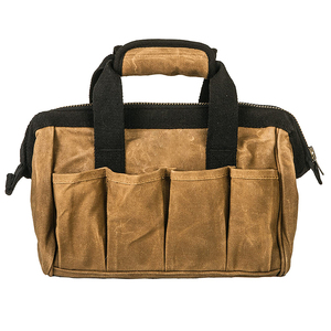 OEM Heavy Duty Tool Bag-22-Taschen-Waxed Canvas Gear Organizer für die Aufbewahrung von Werkzeugen und Geräten