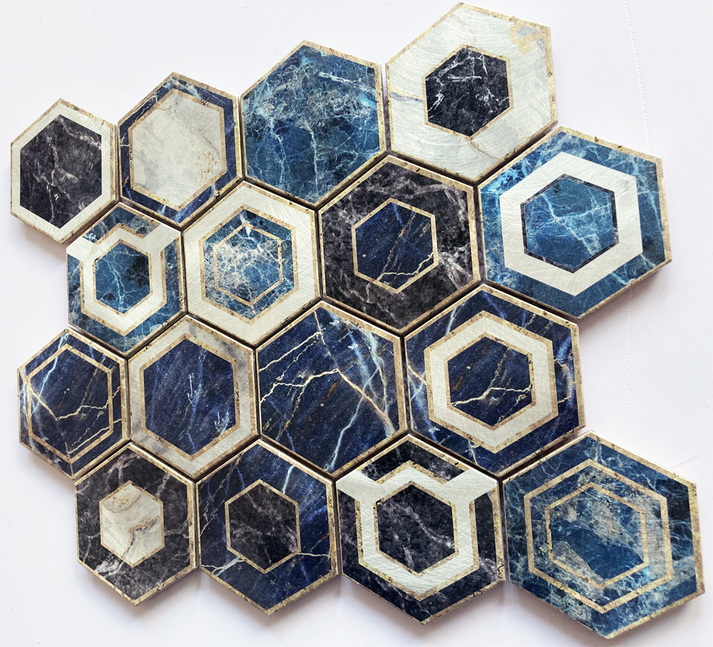 Blu scuro+Oro+Metallico