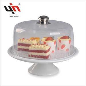 ハイティーアラビアケーキスタンドディスプレイセットバースデーカップケーキとデザートスタンド安いドームケーキスタンドカバー付き - Product Image 2
