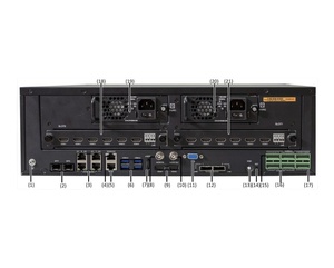 YCX OEM 256 Kanal 4 K 6 K 12 MP 24 SATA Video-Ausgang Bandbreite 768 Mbps Nicht-POE Netzwerk Videoaufnahme NVR CCTV-System