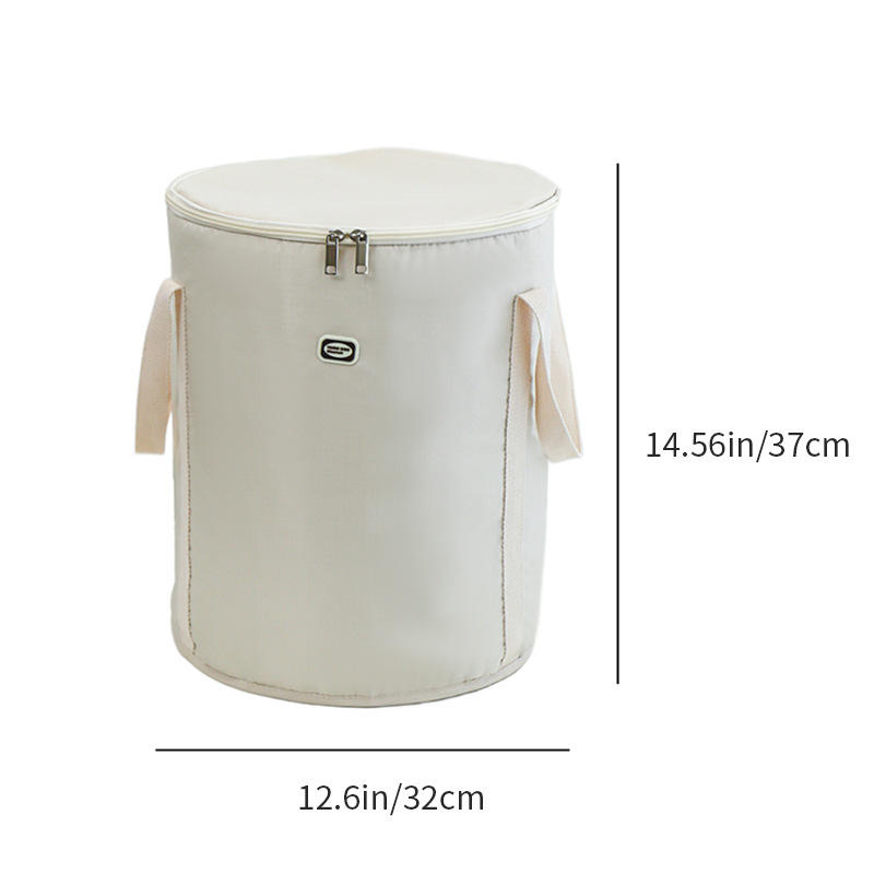 ถังแช่เท้าขนาดใหญ่สีเบจพร้อมฝาปิด