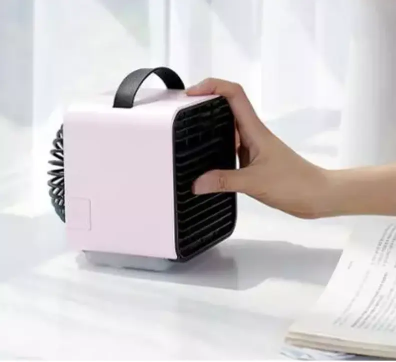 Portátil de verano de enfriamiento de aire escritorio personal mini ventilador de aire acondicionado frío