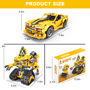 2,4G STEM Robot rastreado Stunt Car Kid DIY montaje educativo programación APP Control remoto Robot juguete juego de bloques de construcción