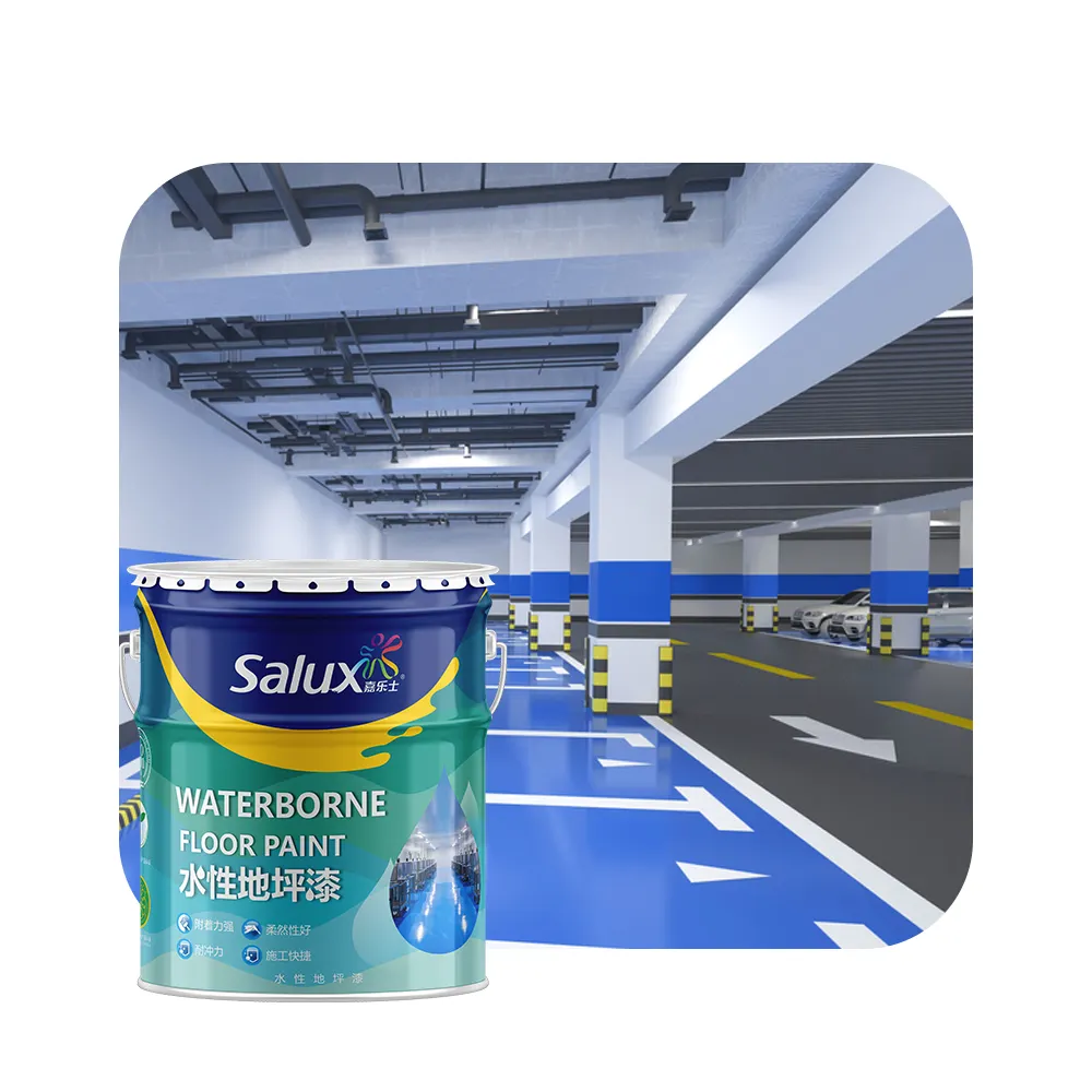 Salux resina epossidica autolivellante vernice per pavimenti verniciatura epossidica a base d'acqua e vernice