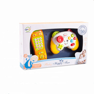 Eğitici müzikal telefon bebek Gamepad oyuncaklar ışık ve ses ile 2 adet ilginç çok fonksiyonlu oyuncak çocuklar için - Product Image 1