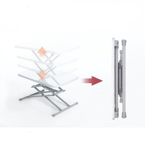 Bán Buôn Tùy Chỉnh Văn Phòng Hiện Đại Đồ Nội Thất Bằng Gỗ Màu Trắng Của Nhãn Hiệu Chiều Cao Có Thể Điều Chỉnh Có Thể Gập Lại Đứng Bàn - Product Image 3