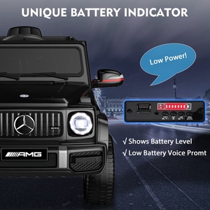 12V çocuk elektrikli araç LED far müzik çalar boynuz yumuşak başlangıç düşük pil ses istemi ebeveyn uzaktan kumanda Ride-On araba - Product Image 4