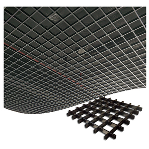 Azulejo de techo de rejilla de aluminio para edificio de oficinas decorativo Techo de celda abierta de aluminio Centro comercial Rejilla de aluminio Sistema de techo de celda abierta - Product Image 3