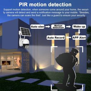 5MP 4G Wifi güvenlik kamerası gece görüş 2 yönlü ses PIR hareket algılama pil GÜNEŞ PANELI 1 yıl garanti bulut veri CMOS - Product Image 3