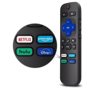 Universal 4K HDR <strong>Roku</strong> Streaming Remote with Netflix Hulu VUDU Shortcuts and Voice Control - High-Quality Portable Device for Sma
