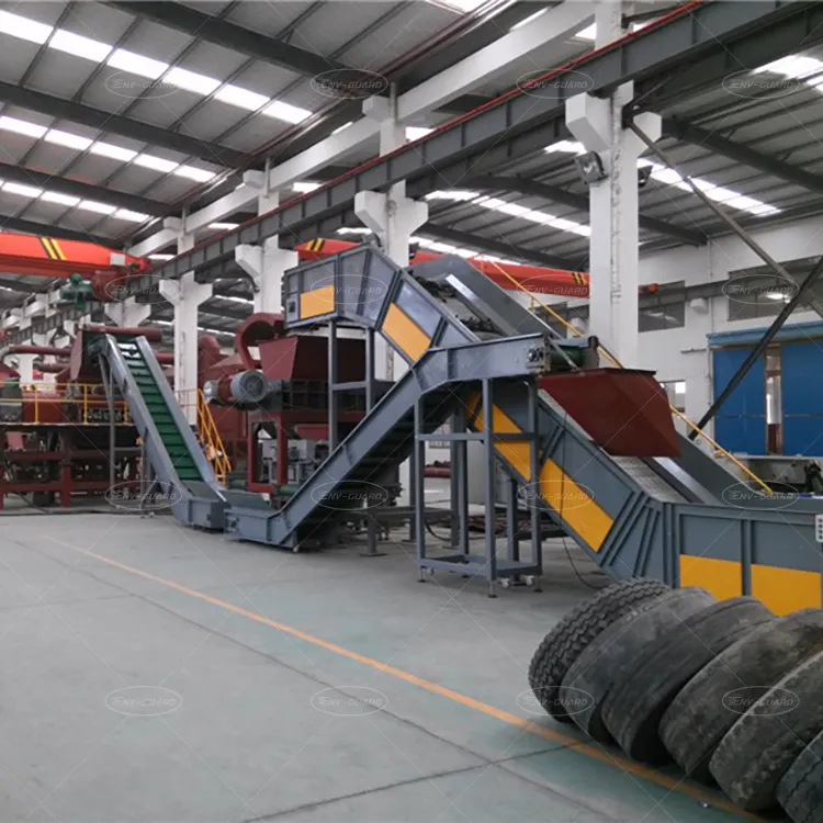 Tons Of Powder Recycling From Car Tires Tire Powder Production Line Waste Tyer Recycling Machine