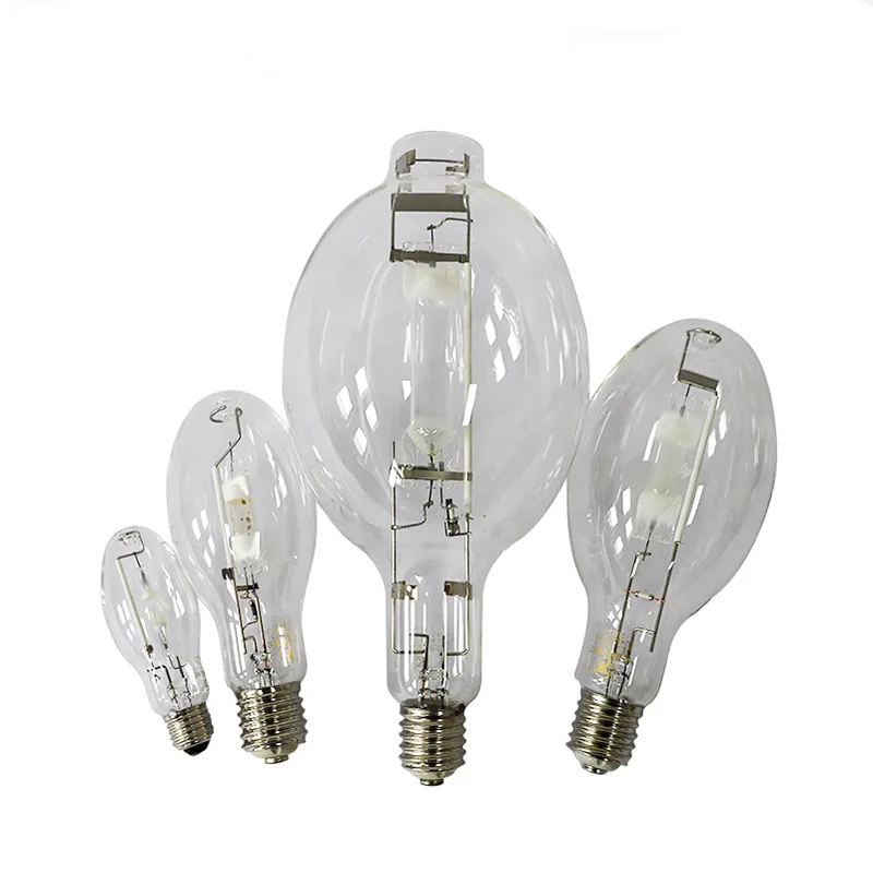 Ampoule de lampe aux halogénures métalliques de bonne qualité 70W 100W 150W 250W 400W 1000W Ampoule aux halogénures métalliques en verre de quartz