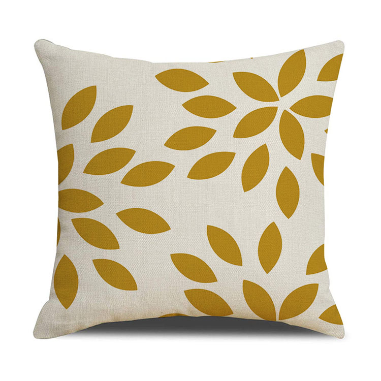 Nordic Home Decor Pillowcase Office Car Cushion Custom Digital Printing Linen Geometric Cushion Cover