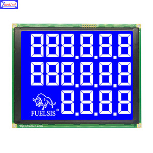Progetta e sviluppa il modulo dell'erogatore del carburante del controller dell'autocisterna con display del codice del segmento COB LCD LCM personalizzato con retroilluminazione
