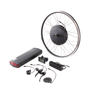 26 "ön/arka tekerlekler lityum pil içeren 1000 büküm gaz ile güçlü 48V LCD ekran W elektrikli bisiklet dönüşüm kiti - Product Image 4