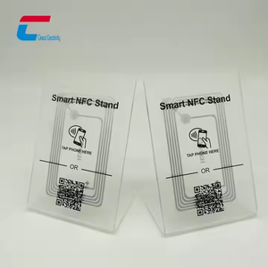 Tippen Sie auf Link Programmable Nfc Restaurant Menü halter Bar Zeichen Tisch nummer Ständer Transparenter Acryl Tischst änder - Product Image 3
