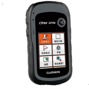 Gar min eTrex 209X GPS + 北斗手持gps定位采集轨迹测量加载地图面积测量 - Product Image 1