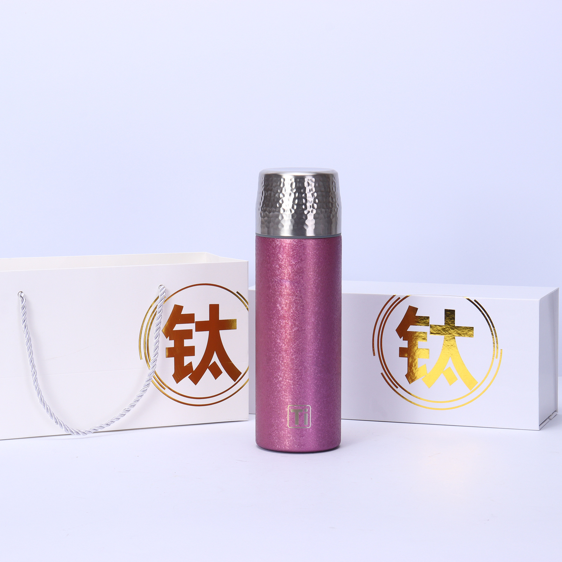 Coffret cadeau violet-rouge