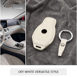 Özel araba anahtarı durum kapak deri anahtar uzaktan kumanda anahtarlık koruma çantası Mercedes Benz için GLC GLA - Product Image 3