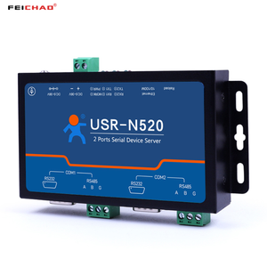 USR-N520-H7-6 2 Port seri cihaz sunucusu <span class=keywords><strong>Modbus</strong></span> RTU RS232 RS485 RJ45 portu 10/100Mbps ile Etehrnet <span class=keywords><strong>tcp</strong></span>/ip dönüştürücü - Product Image 2
