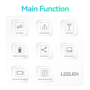 Sensor de movimiento LEELEN, sistema de alarma inteligente para el hogar, detector de movimiento infrarrojo inalámbrico, alarma con sensor de movimiento ZigBee PIR ajustable - Product Image 2