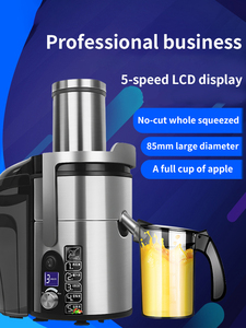 市販の多機能大口径ジュースマシン自動絞りたてフルーツジューサー - Product Image 5