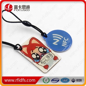 13.56mhz Nfc Pet etiketi epoksi anahtarlık sosyal medya paylaşımı Rfid anahtar etiketi - Product Image 3