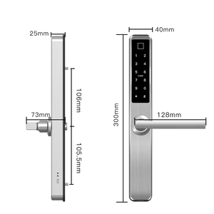 Fernbedienung Smart Türschloss Home Hotel Finger abdruck Digitale Tastatur Touchscreen App Netzwerk Cloud Daten speicher optionen - Product Image 3