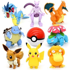 皮卡奇娃娃Pokeball儿童玩具礼品口袋妖怪变形玩具