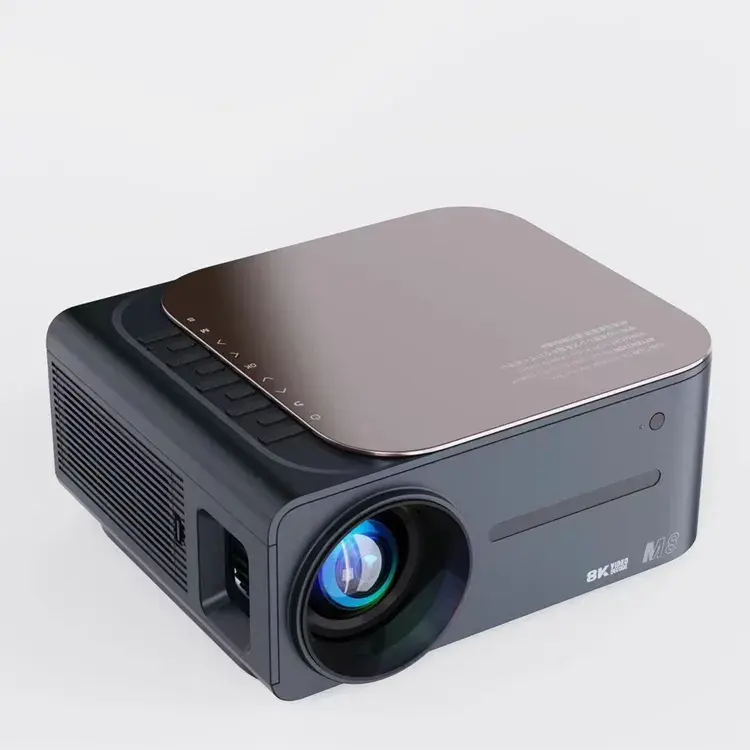 2023 chiếu M8 4k 800 ANSI Lumens chiếu với Wifi và Bluetooth Full HD rạp hát tại nhà video chiếu