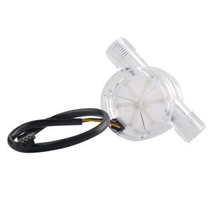 Actory-sensor de flujo de agua líquida 1/4, sensor de flujo de agua con salida de pulso, pequeño y preciso