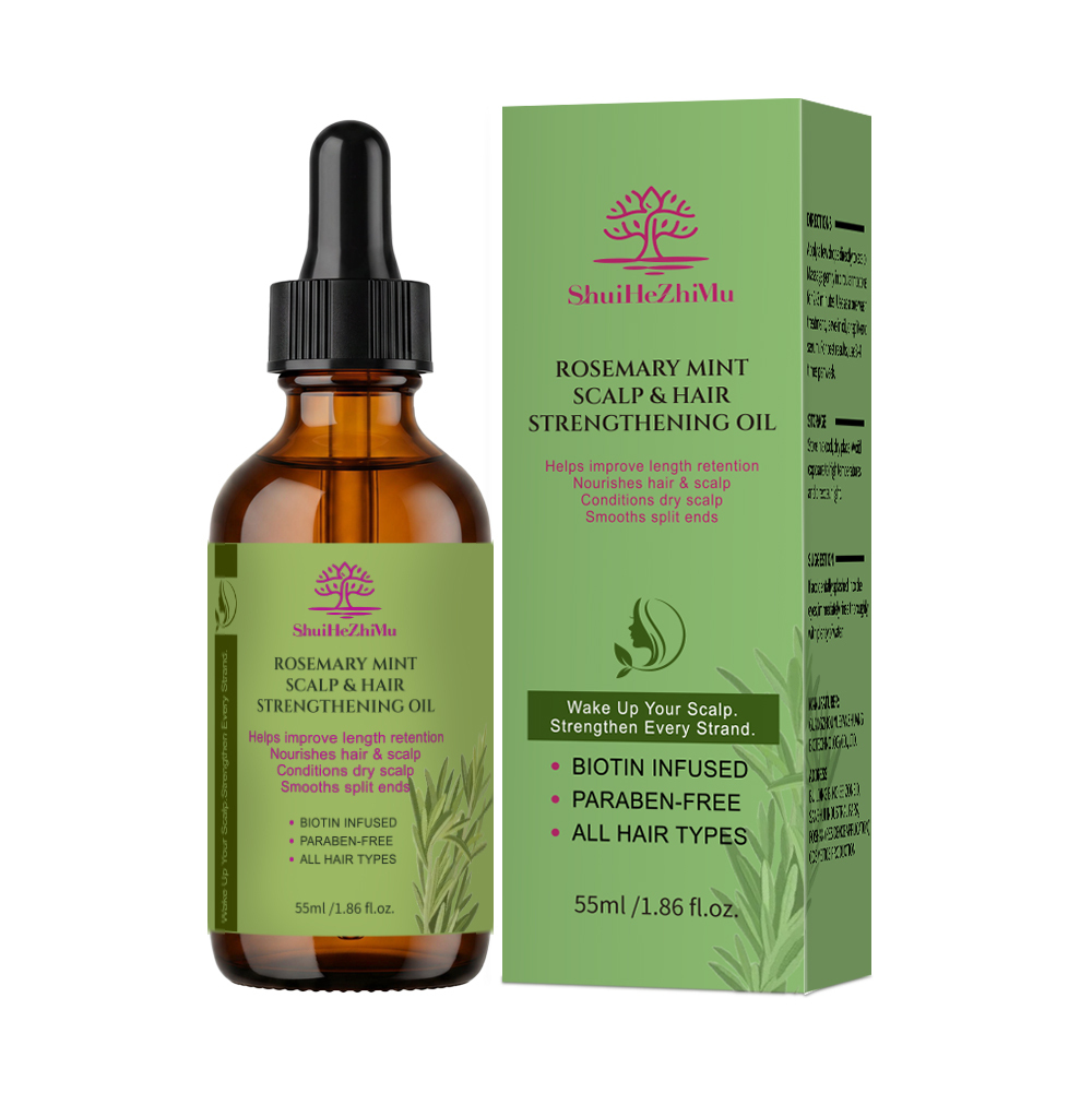 Huile de croissance capillaire Romarin Menthe