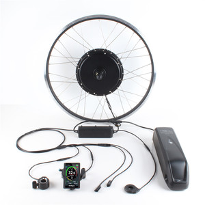 26 "ön/arka tekerlekler lityum pil içeren 1000 büküm gaz ile güçlü 48V LCD ekran W elektrikli bisiklet dönüşüm kiti - Product Image 2