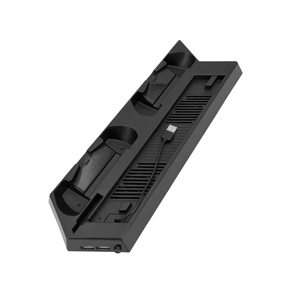 KJH Multifunctional Cooling Dual Charging Stand for PS4 <strong>Controller</strong> Cooling Fan for PS4 Slim Console Factory Wholesale <strong>Customized</strong> - Product Image 1