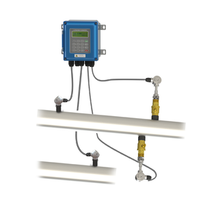 TUF-2000B Wall Mounted Inline Pipe Type Digital RS485 Interface and 4-20mA <strong>Analog</strong> <strong>Output</strong> Ultrasonic Water <strong>Flow</strong> <strong>Meter</strong> - Product Image 1