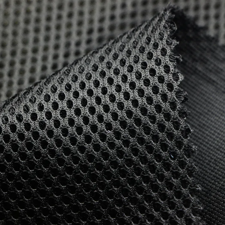 3D Mesh Fabric 100 Polyester Warp Knit Flow Honeycomb Air Breathable Royal 3D Sandwich Mesh fabric for Pillow Chair Mattress