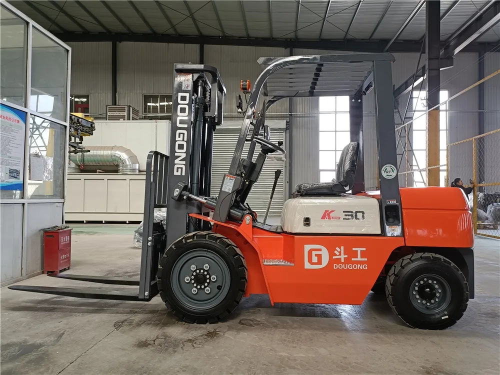 Hot china manufacture quality Chinese four wheel pneumatic Tyre fork lift small for sale deli forklift 3ton made in China