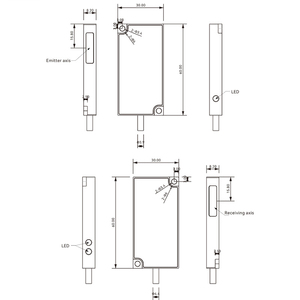 Sense ETD-0612 Photo elektrische Sensor-Weg sensoren - Product Image 3