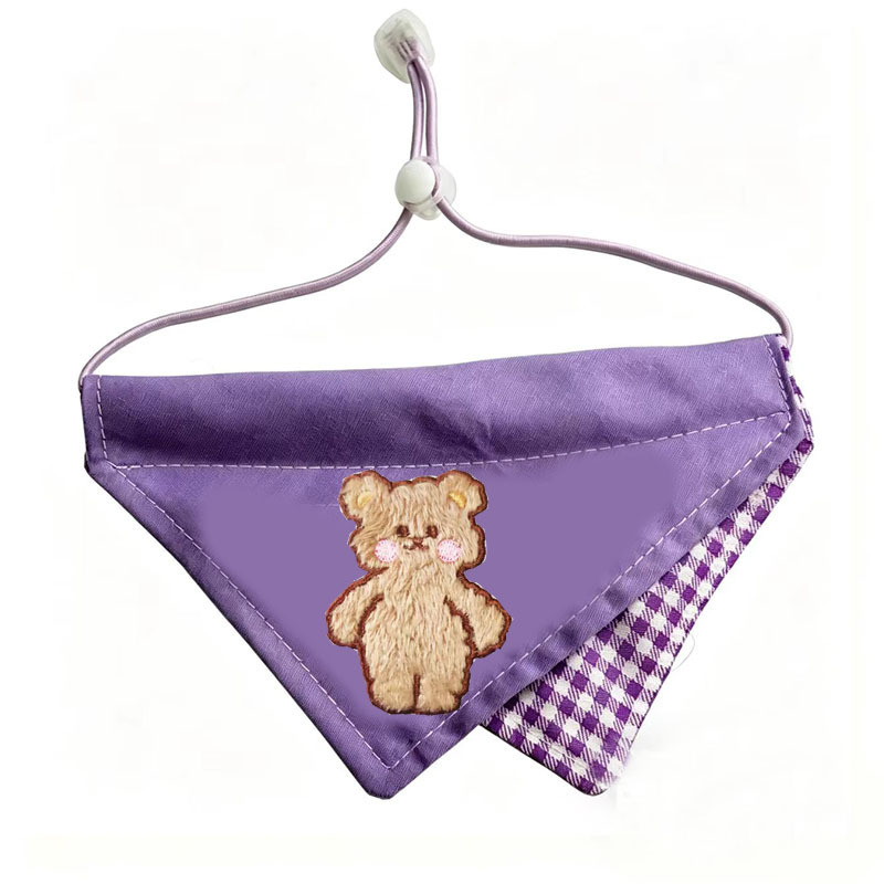 Purple fabric patch