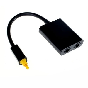 Nuevo adaptador divisor de Audio óptico Digital SPDIF divisor Toslink de 2 vías SPDIF divisor de Cable óptico Hub 1 entrada 2 salida - Product Image 4