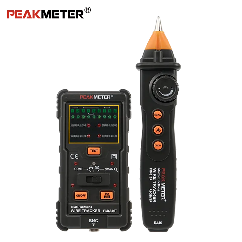 Peakmètre PM6816 traceur de fil multifonction RJ45 RJ11 Test de ligne téléphonique