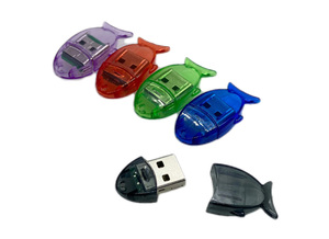 高速t-flash TF/迷你<span class=keywords><strong>sd</strong></span>卡读卡器带盖子适配器的USB 2.0无驱动鱼形读卡器厂家直销 - Product Image 2