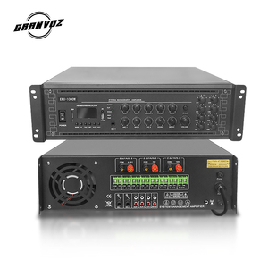8 Zone Digital 1000W 3U Amplificador de potencia Sistema de megafonía 4-16 Ohm Echo 3-Line 3 Entrada de micrófono para sistema de megafonía - Product Image 2