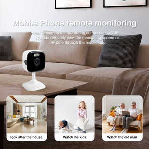 Cámara IP inteligente WiFi con rotación de 360 grados, Audio bidireccional, visión nocturna y función de detección de área de seguridad para el hogar - Product Image 3