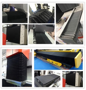 Cnc plástico acordeón guía lineal protección de riel cubierta deslizante cubierta de fuelle - Product Image 6