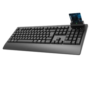 Teclado personalizado de alta calidad, tamaño completo, con cable USB, lector de tarjetas inteligentes